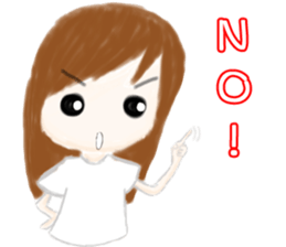 cuteMandy  girl sticker #11224613