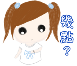 cuteMandy  girl sticker #11224616