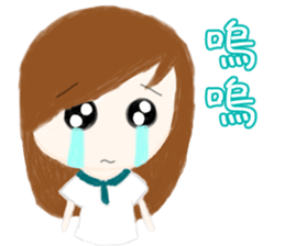 cuteMandy  girl sticker #11224621