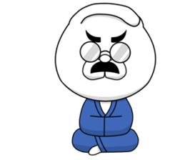 The fatherhood of the reticent rabbit sticker #11224744