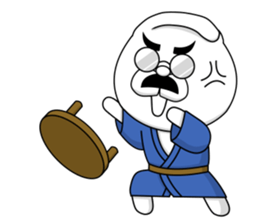 The fatherhood of the reticent rabbit sticker #11224745