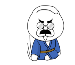 The fatherhood of the reticent rabbit sticker #11224747