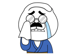 The fatherhood of the reticent rabbit sticker #11224749