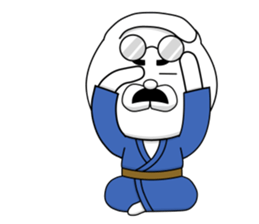 The fatherhood of the reticent rabbit sticker #11224751