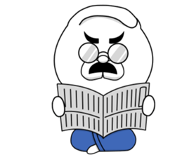 The fatherhood of the reticent rabbit sticker #11224764