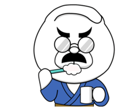 The fatherhood of the reticent rabbit sticker #11224767