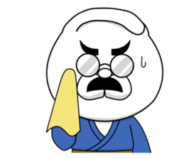 The fatherhood of the reticent rabbit sticker #11224771