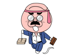 The fatherhood of the reticent rabbit sticker #11224780