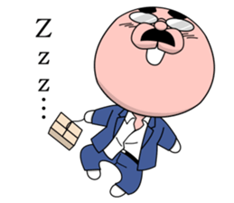 The fatherhood of the reticent rabbit sticker #11224781