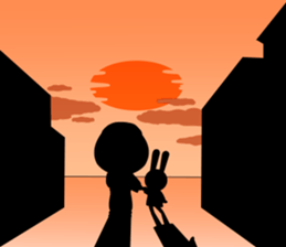 The fatherhood of the reticent rabbit sticker #11224783