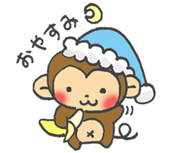 cute  monkey sticker #11225906