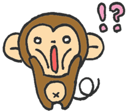 cute  monkey sticker #11225915
