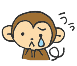 cute  monkey sticker #11225919