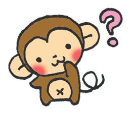 cute  monkey sticker #11225921