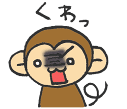 cute  monkey sticker #11225922