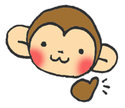 cute  monkey sticker #11225926