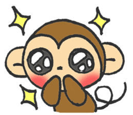 cute  monkey sticker #11225933