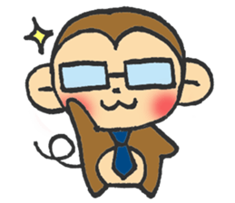 cute  monkey sticker #11225934