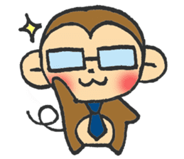 cute  monkey sticker #11225934