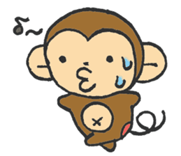 cute  monkey sticker #11225936