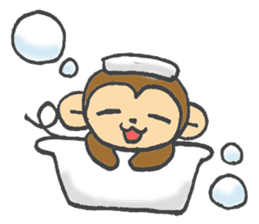 cute  monkey sticker #11225939