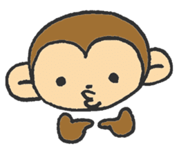 cute  monkey sticker #11225943