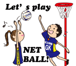 Netball LOVE Sticker English version sticker #11226144