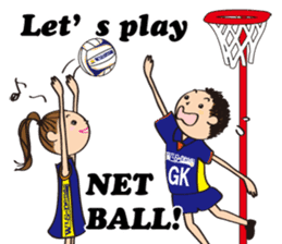 Netball LOVE Sticker English version sticker #11226144