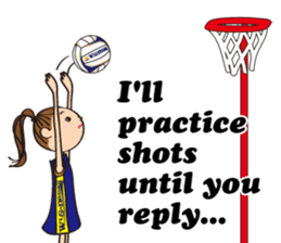 Netball LOVE Sticker English version sticker #11226147