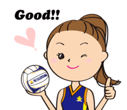 Netball LOVE Sticker English version sticker #11226148