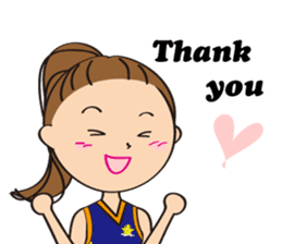 Netball LOVE Sticker English version sticker #11226149