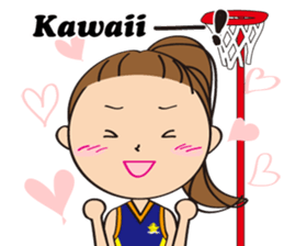 Netball LOVE Sticker English version sticker #11226158
