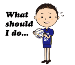 Netball LOVE Sticker English version sticker #11226162