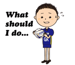 Netball LOVE Sticker English version sticker #11226162