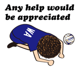 Netball LOVE Sticker English version sticker #11226164