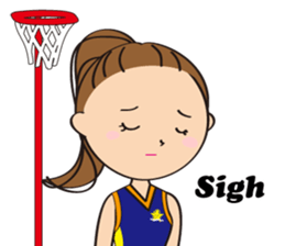 Netball LOVE Sticker English version sticker #11226166