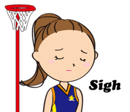 Netball LOVE Sticker English version sticker #11226166