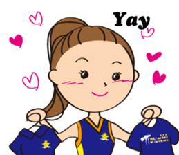 Netball LOVE Sticker English version sticker #11226168