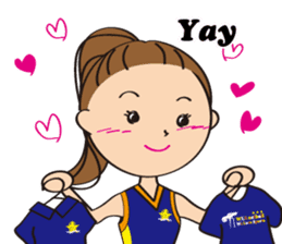 Netball LOVE Sticker English version sticker #11226168