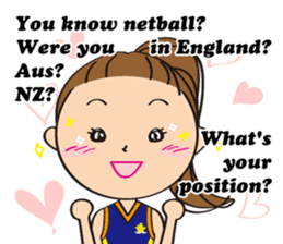 Netball LOVE Sticker English version sticker #11226180