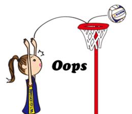 Netball LOVE Sticker English version sticker #11226181