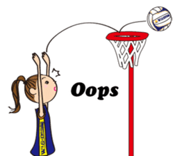 Netball LOVE Sticker English version sticker #11226181
