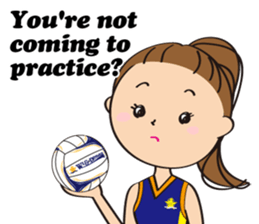 Netball LOVE Sticker English version sticker #11226182