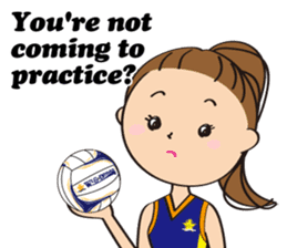 Netball LOVE Sticker English version sticker #11226182