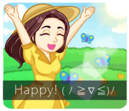 Hani Happy Go Lucky Girl sticker #11226352