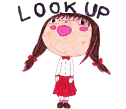 Ardina, a girl in red skirt sticker #11226476