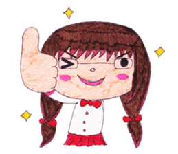 Ardina, a girl in red skirt sticker #11226481