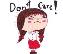 Ardina, a girl in red skirt sticker #11226482