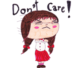Ardina, a girl in red skirt sticker #11226482