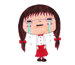 Ardina, a girl in red skirt sticker #11226486